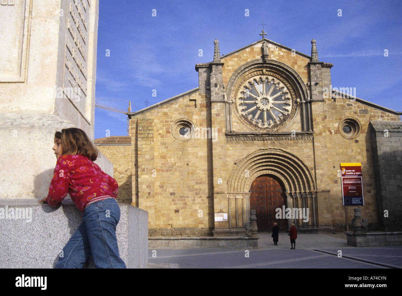 San Pedro church AVILA Castile and Leon Spain Stock Photo