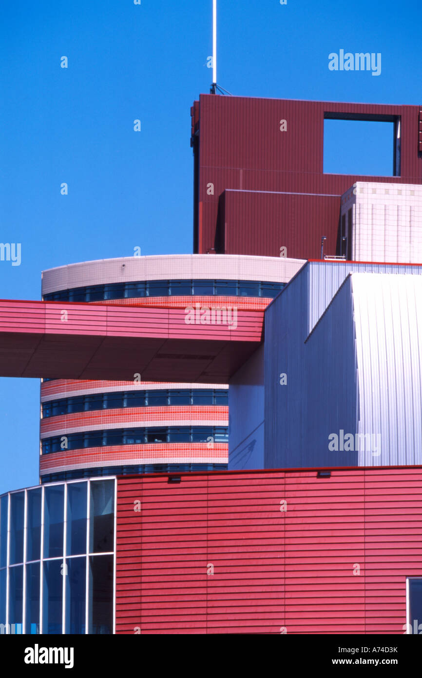 Modern office building in the Wilhelmina area of Rotterdam Holland ...