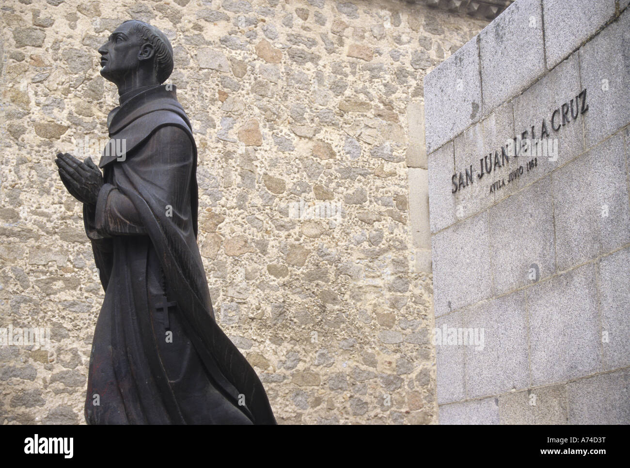 San Juan de la Cruz Statue AVILA Castile and Leon Spain Stock Photo