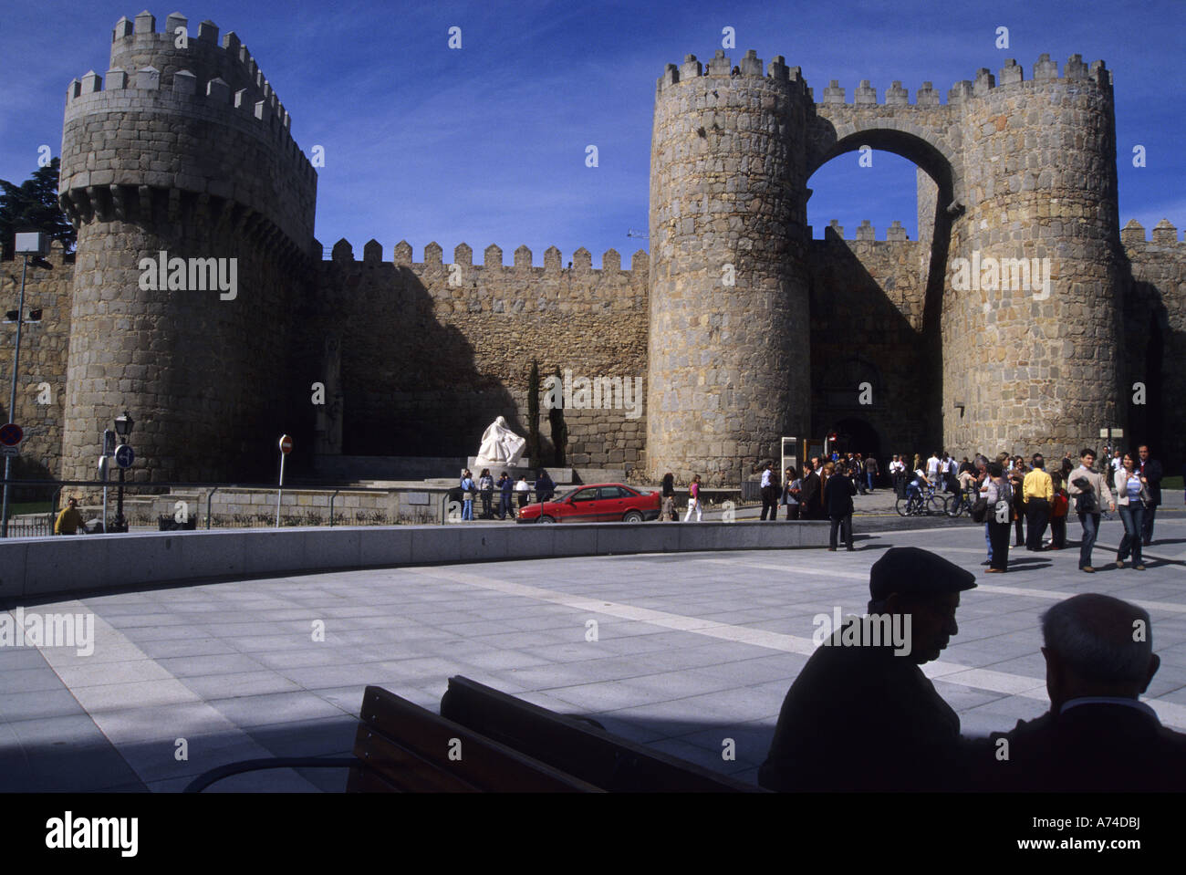 Puerta del Alcazar Wall AVILA Castile and Leon Spain Stock Photo