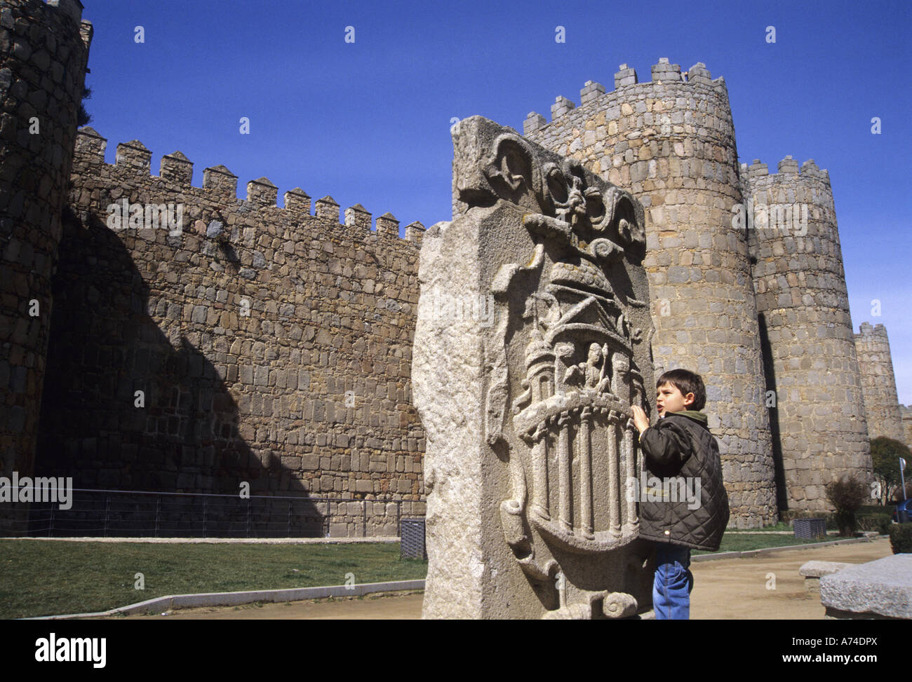 Wall AVILA Castile and Leon Spain Stock Photo