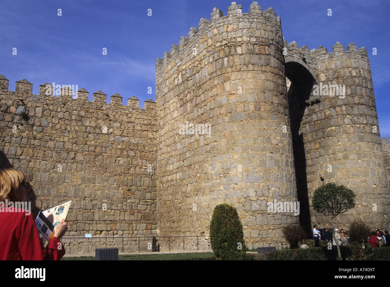 Wall AVILA Castile and Leon Spain Stock Photo