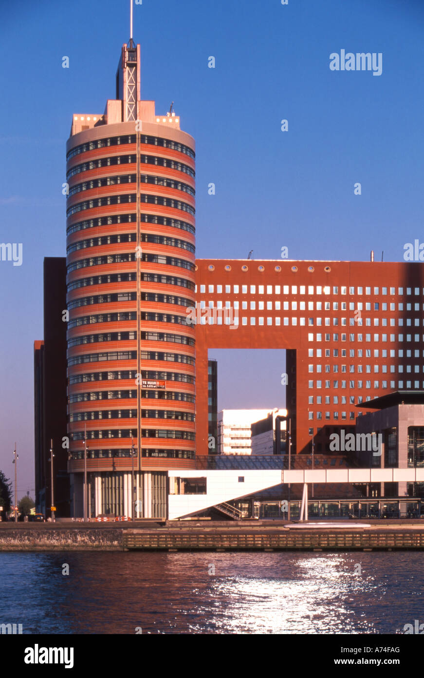 Modern office building in the Wilhelmina area of Rotterdam Holland ...