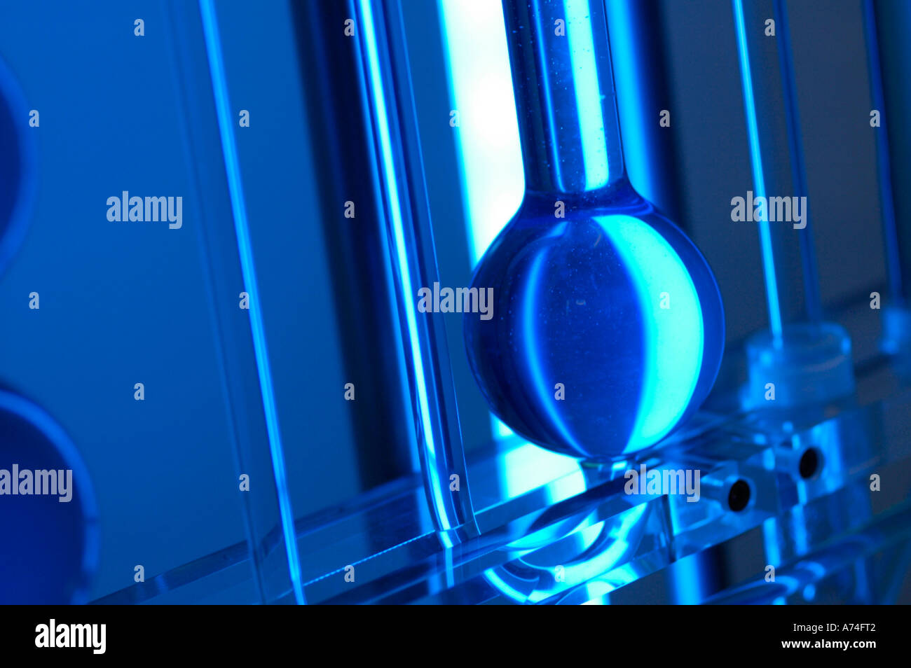 Laboratory, test arrangement, eprouvette with liquid Stock Photo - Alamy