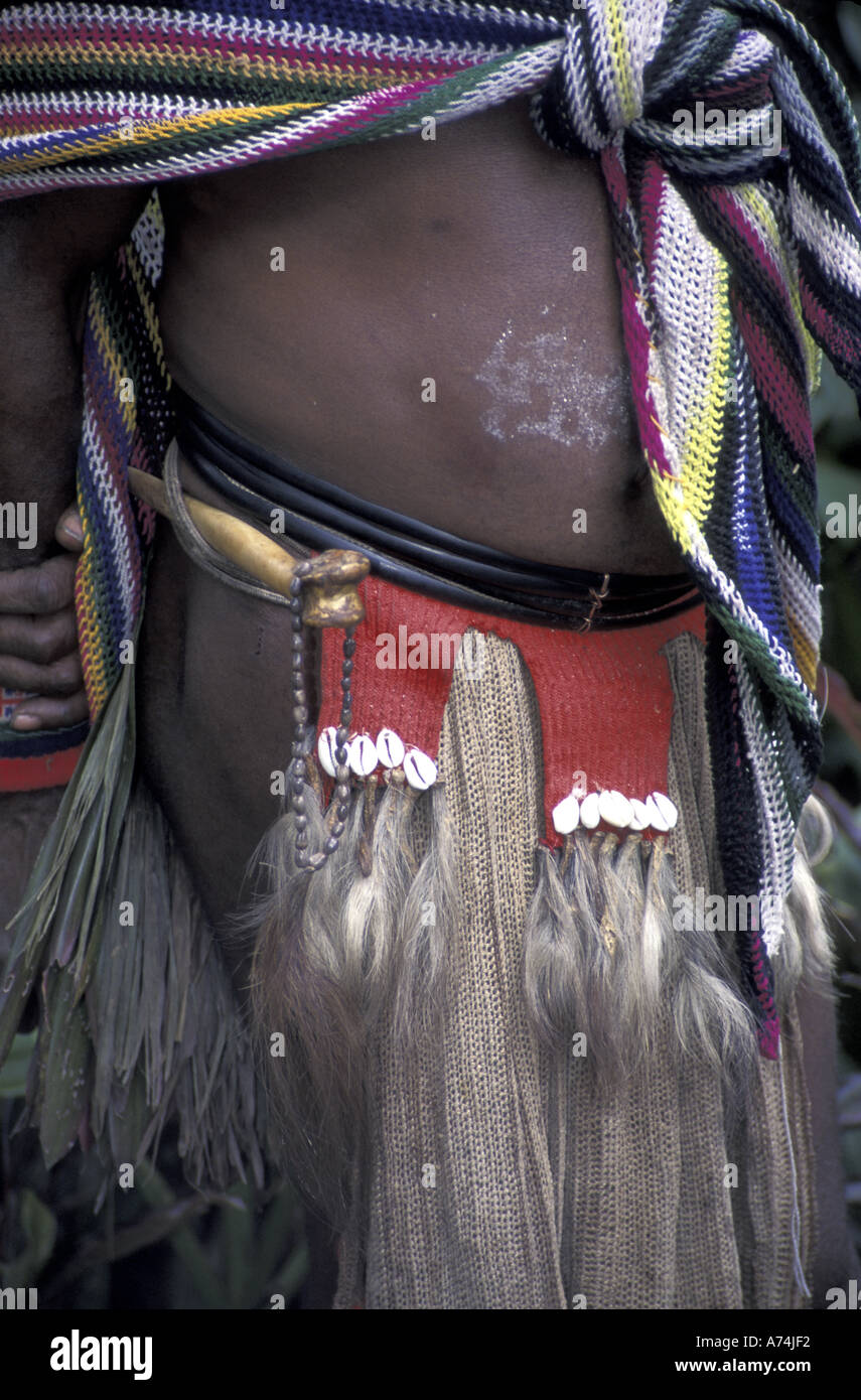 Asia, Papua New Guinea, Mt. Hagen.  Sing-sing. Stock Photo