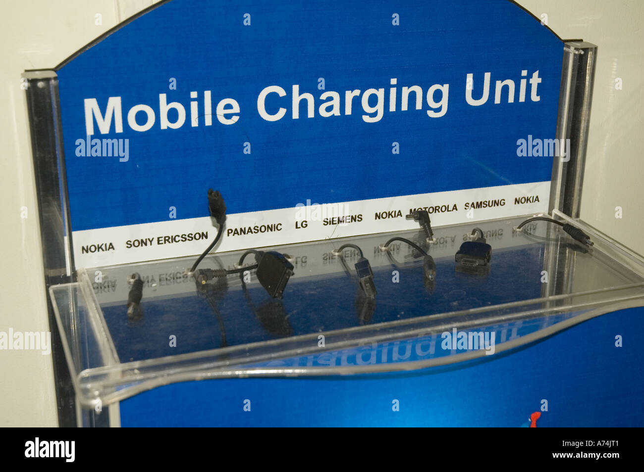 Free mobile charging unit Stock Photo