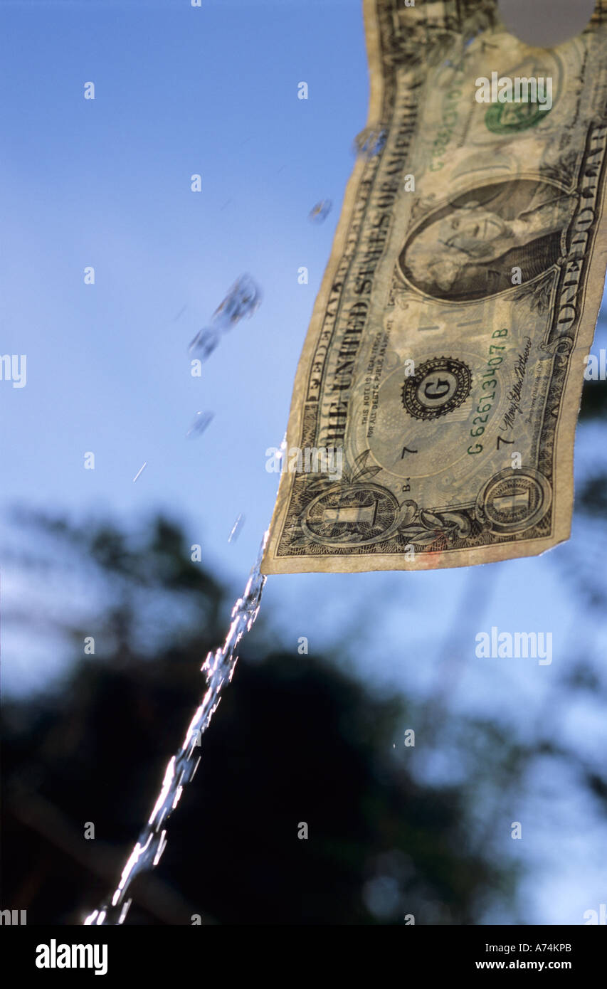 American US dollar Pegged hung out to dry washing line Stock Photo Alamy