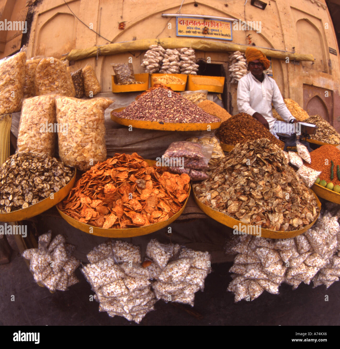 Indian food stall Stock Photo Alamy