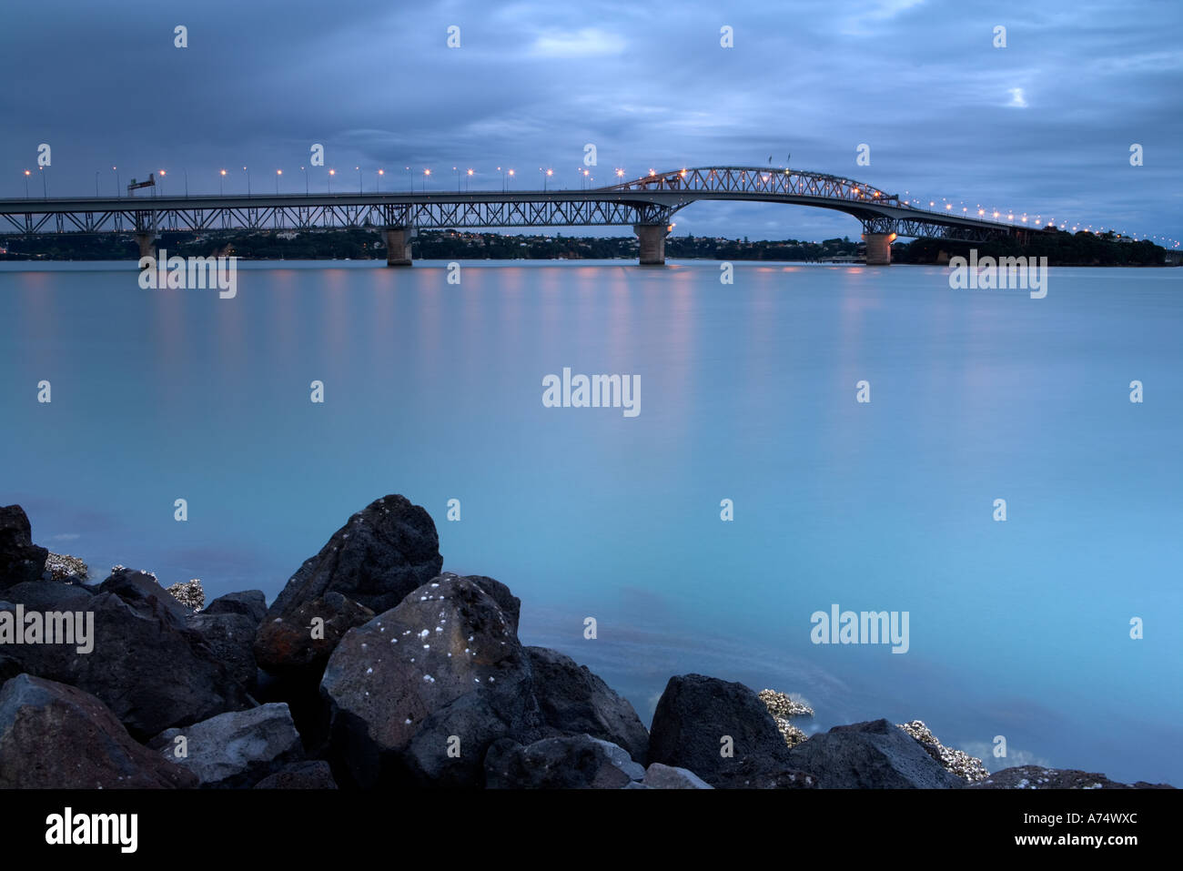Harbour Bridge Auckland New Zealand Stock Photo Alamy