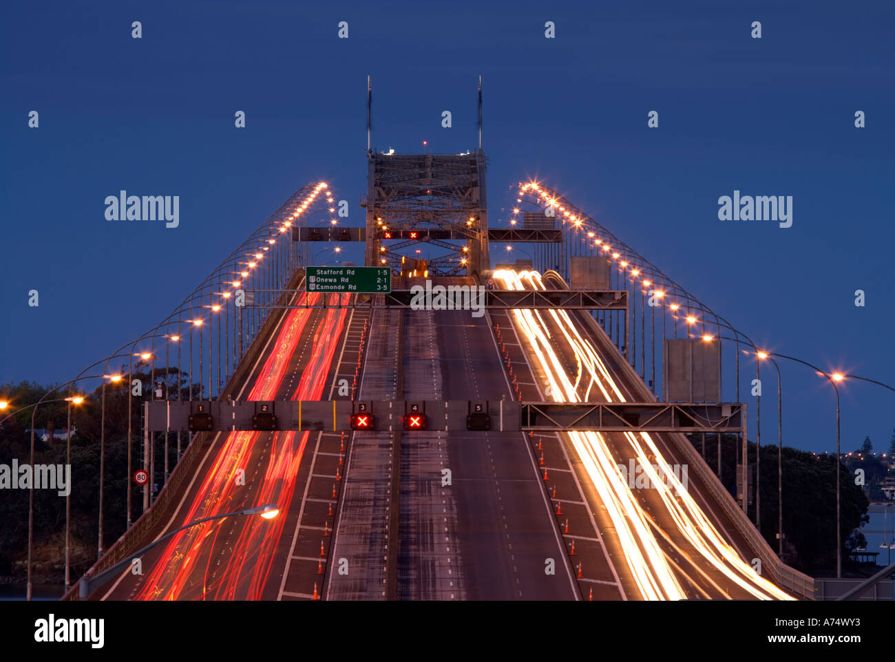 Harbour Bridge Auckland New Zealand Stock Photo Alamy