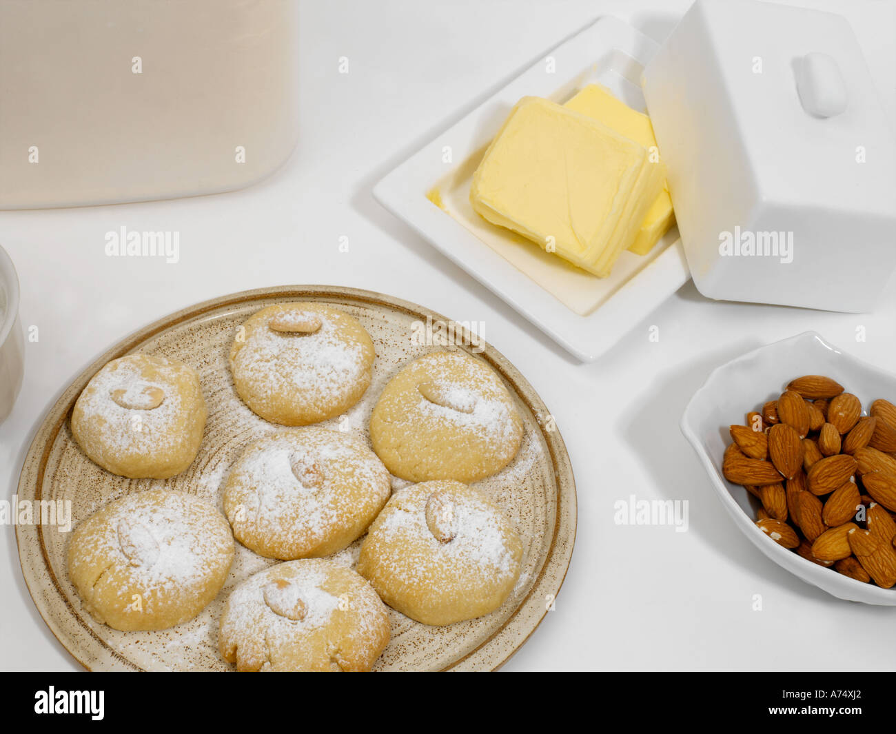 Ghoraiba with Almonds Traditional Biscuits Eaten at Eid and Ingredients