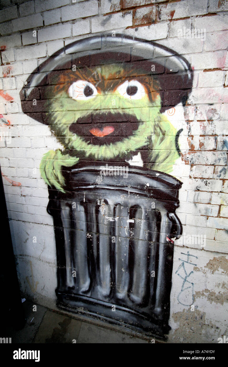 Oscar The Grouch In Trash Can Cartoon