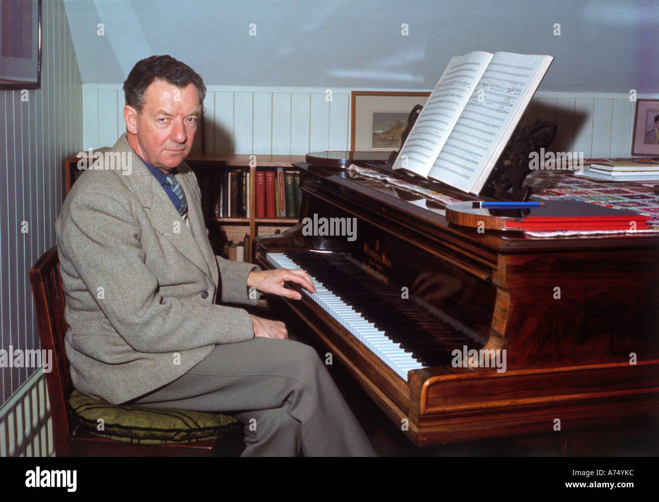BENJAMIN BRITTEN  UK classical composer Stock Photo