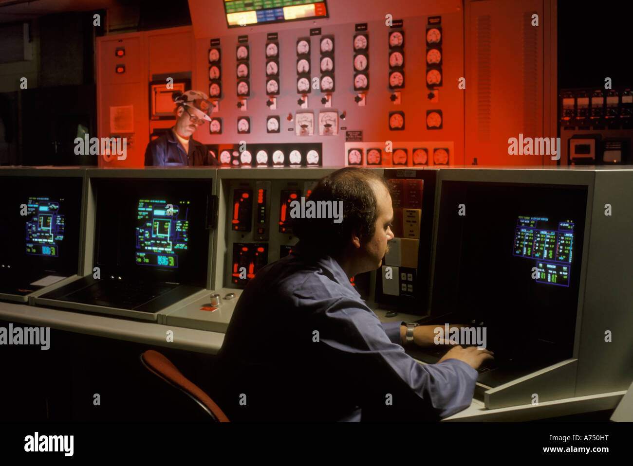 Gas and Oil Pipeline Control Room Operator, BC, Canada Stock Photo Alamy