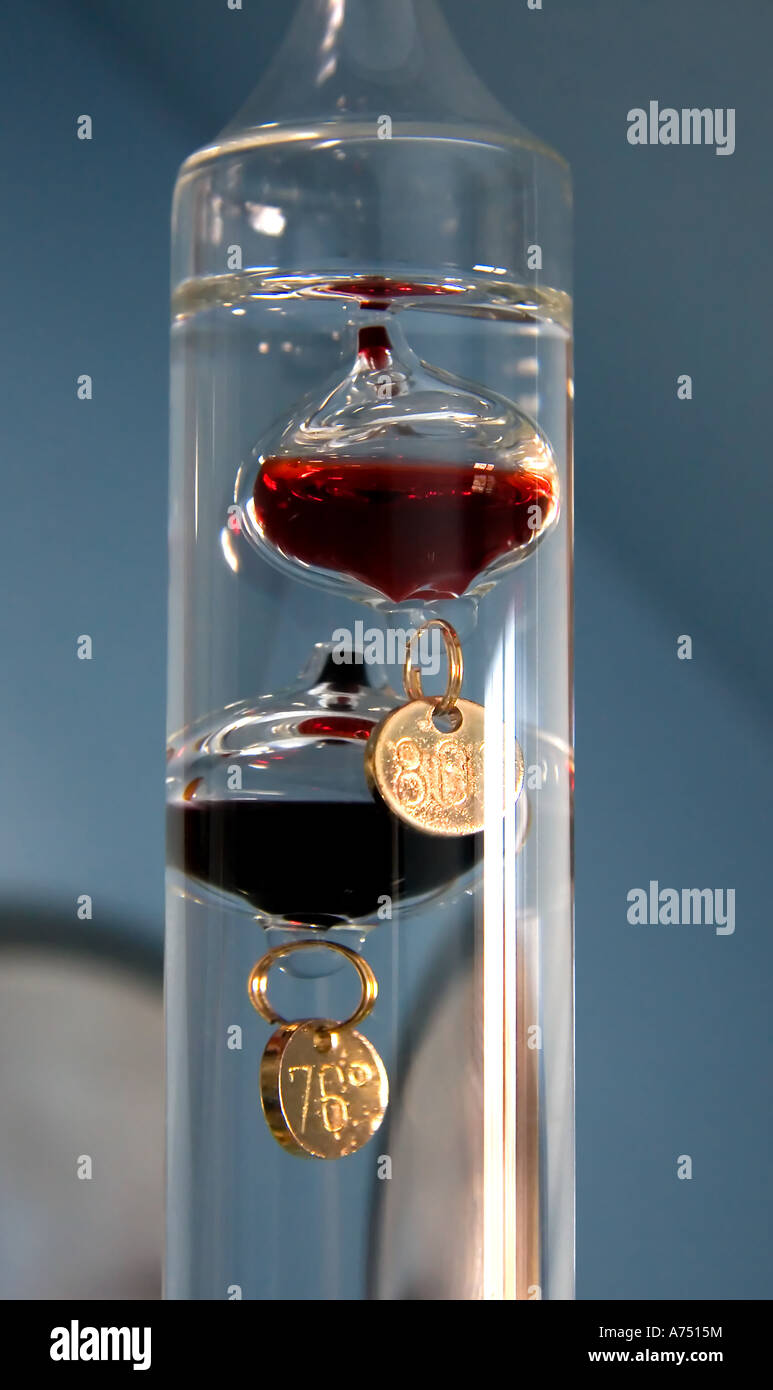 Thermomètre de Galilée Photo Stock - Alamy