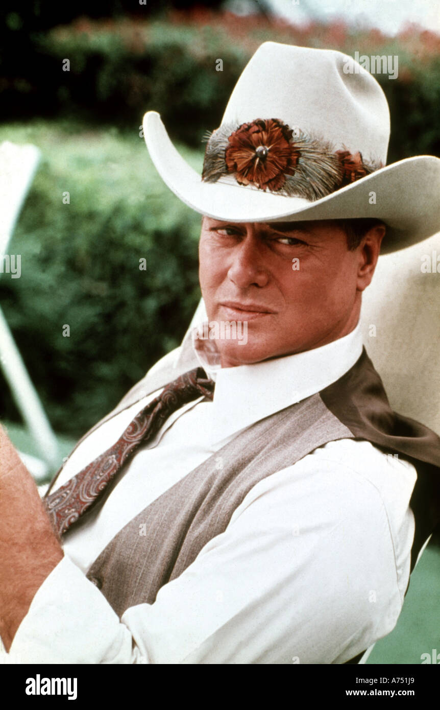 DALLAS Larry Hagman as J R Ewing in the US TV series Stock Photo - Alamy