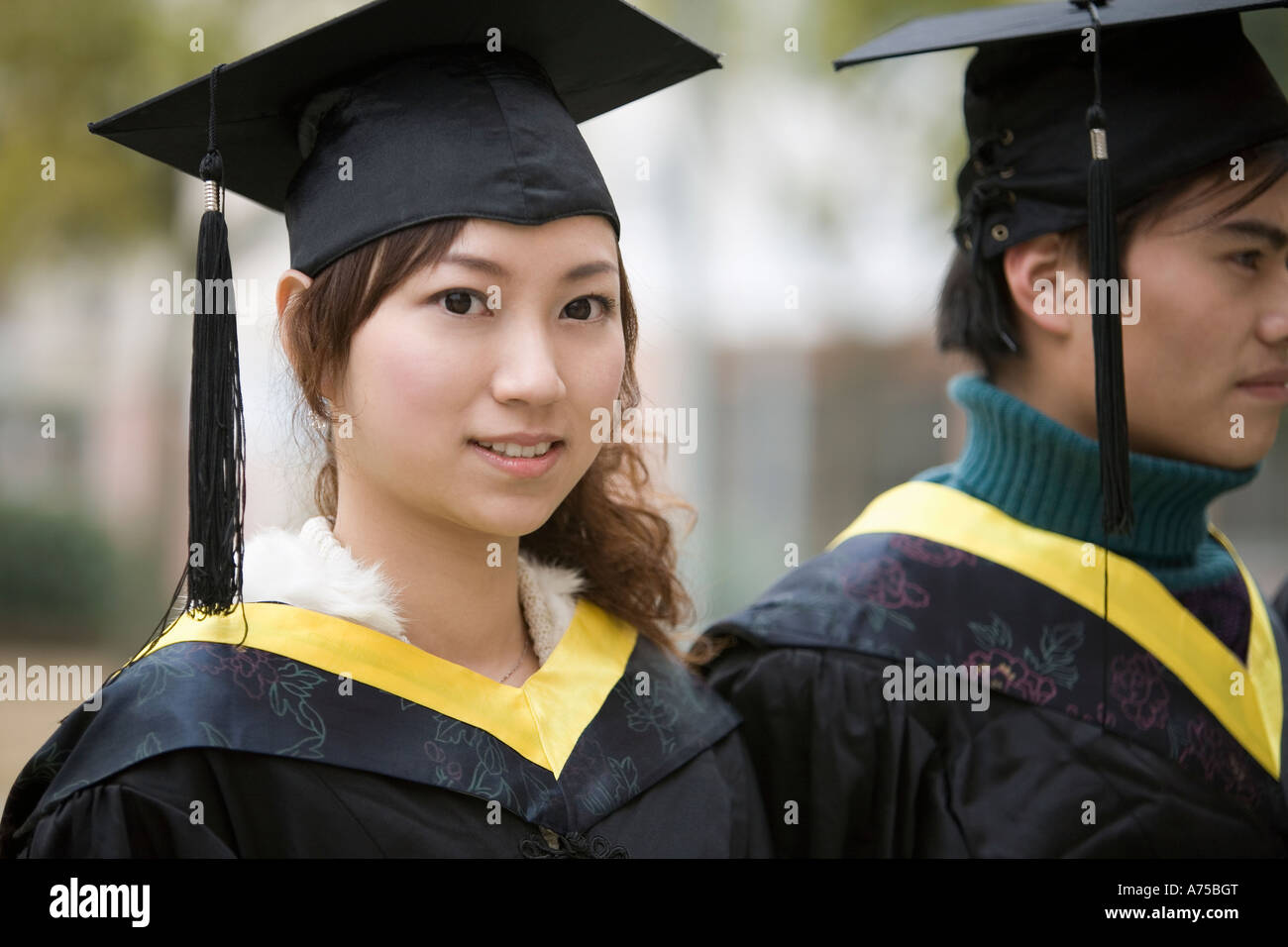 Graduation portrait robes hi-res stock photography and images - Alamy