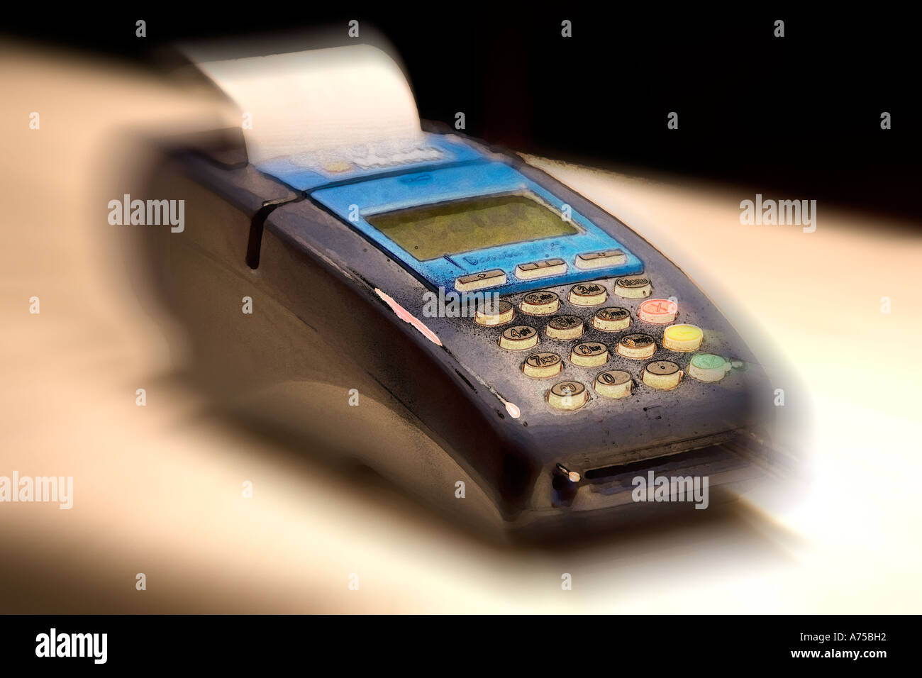 credit card machine Stock Photo