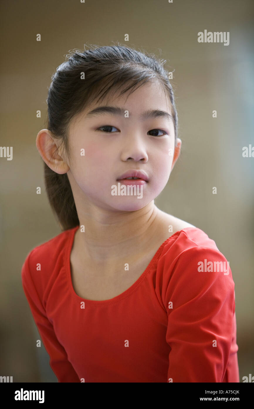 Young girl smiling Stock Photo