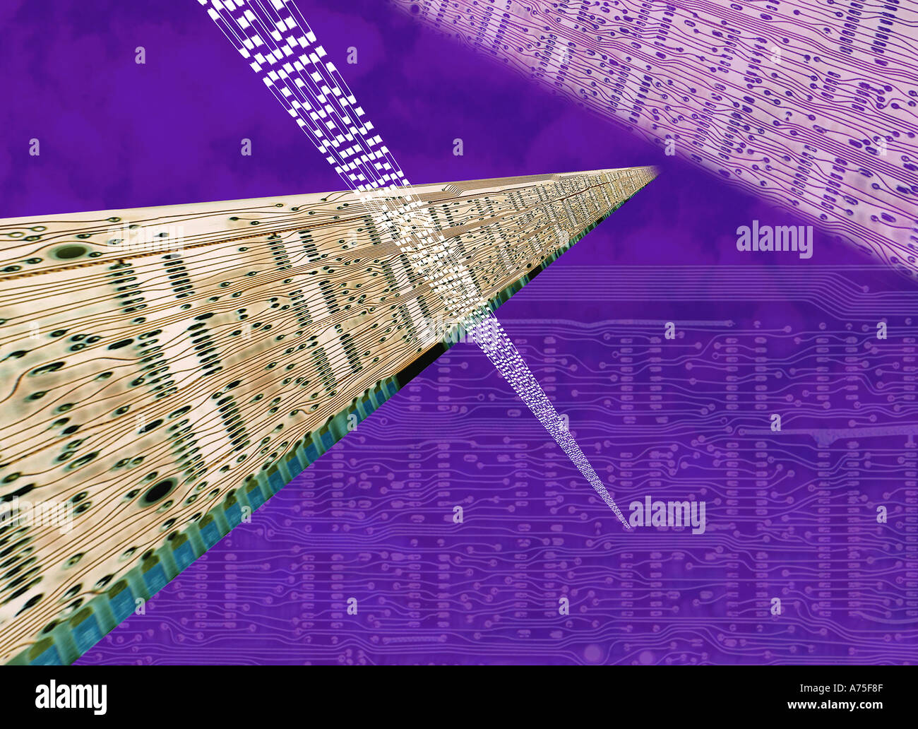 Digital circuits for electronic communication Stock Photo Alamy