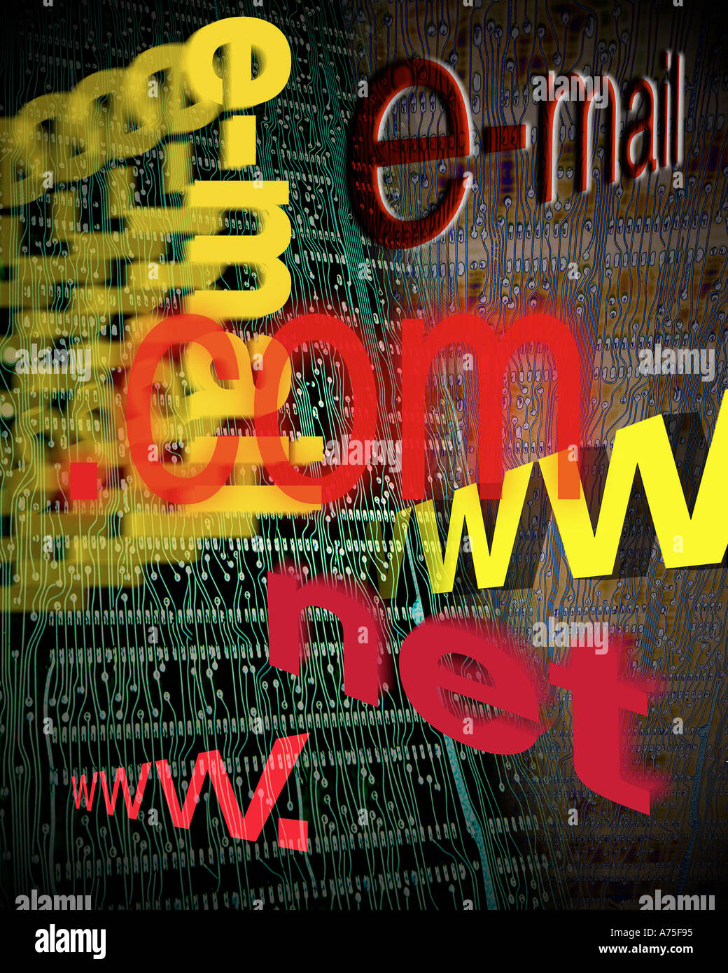 Email electronic communications Stock Photo