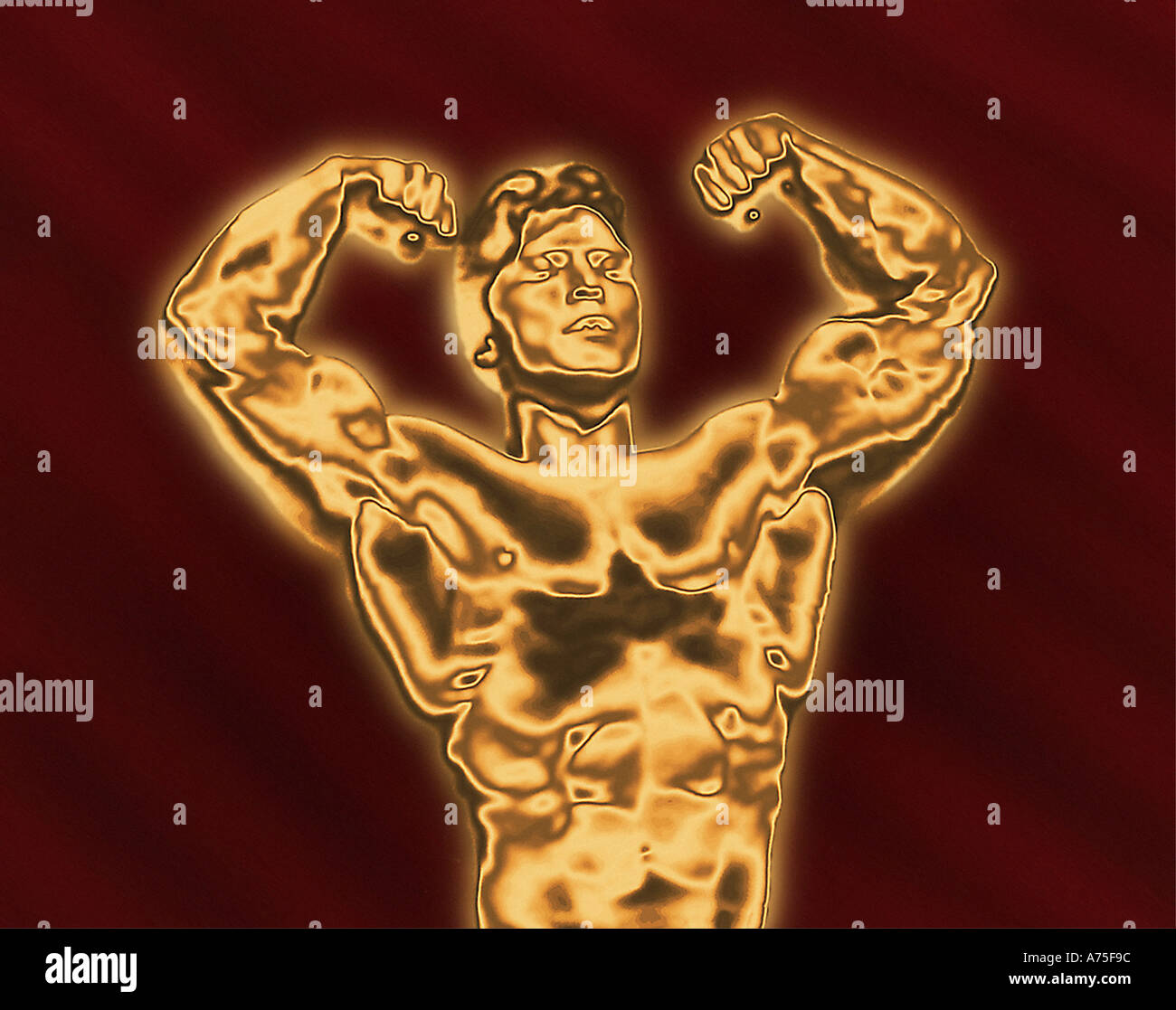 Iconic figure representing winning, success and power Stock Photo - Alamy