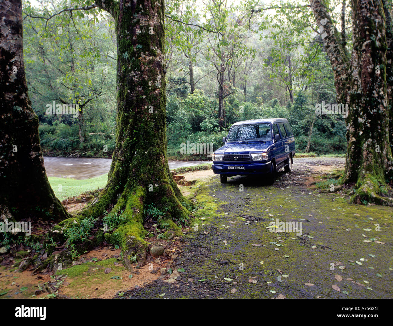 GRAVEL BANKS IN MUNNAR KERALA Stock Photo Alamy