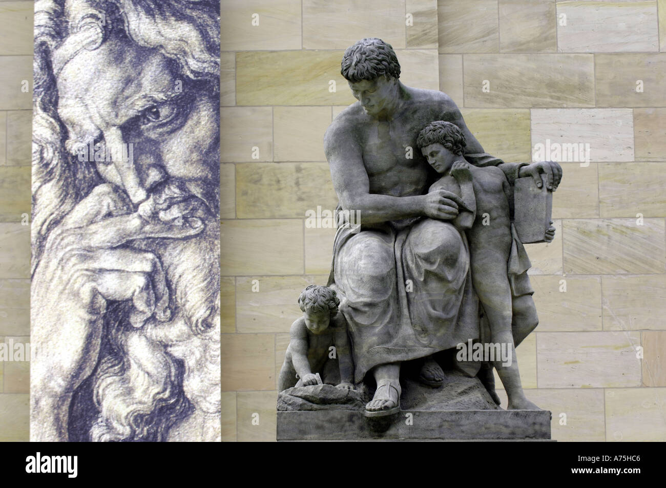 Old National Gallery Berlin Germany Stock Photo
