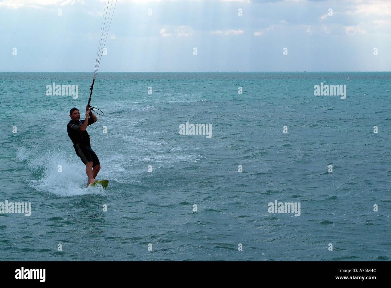 Kite surfer in Key West Florida Stock Photo Alamy