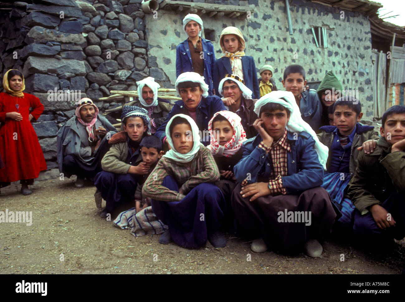 Kurds, Kurdish people, Kurdish boys, boys, Kurdish children Stock Photo