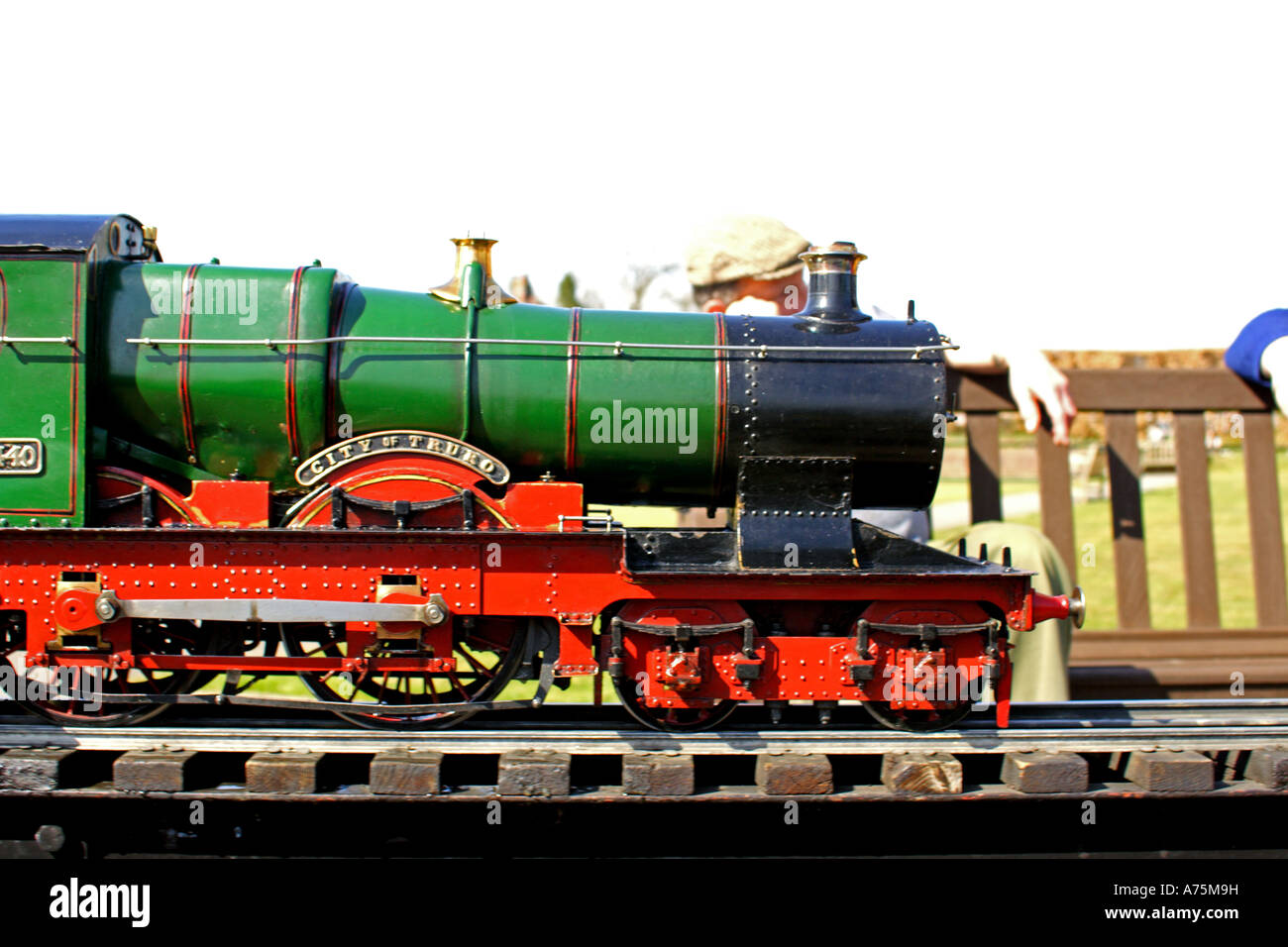 Model steam train Stock Photo Alamy