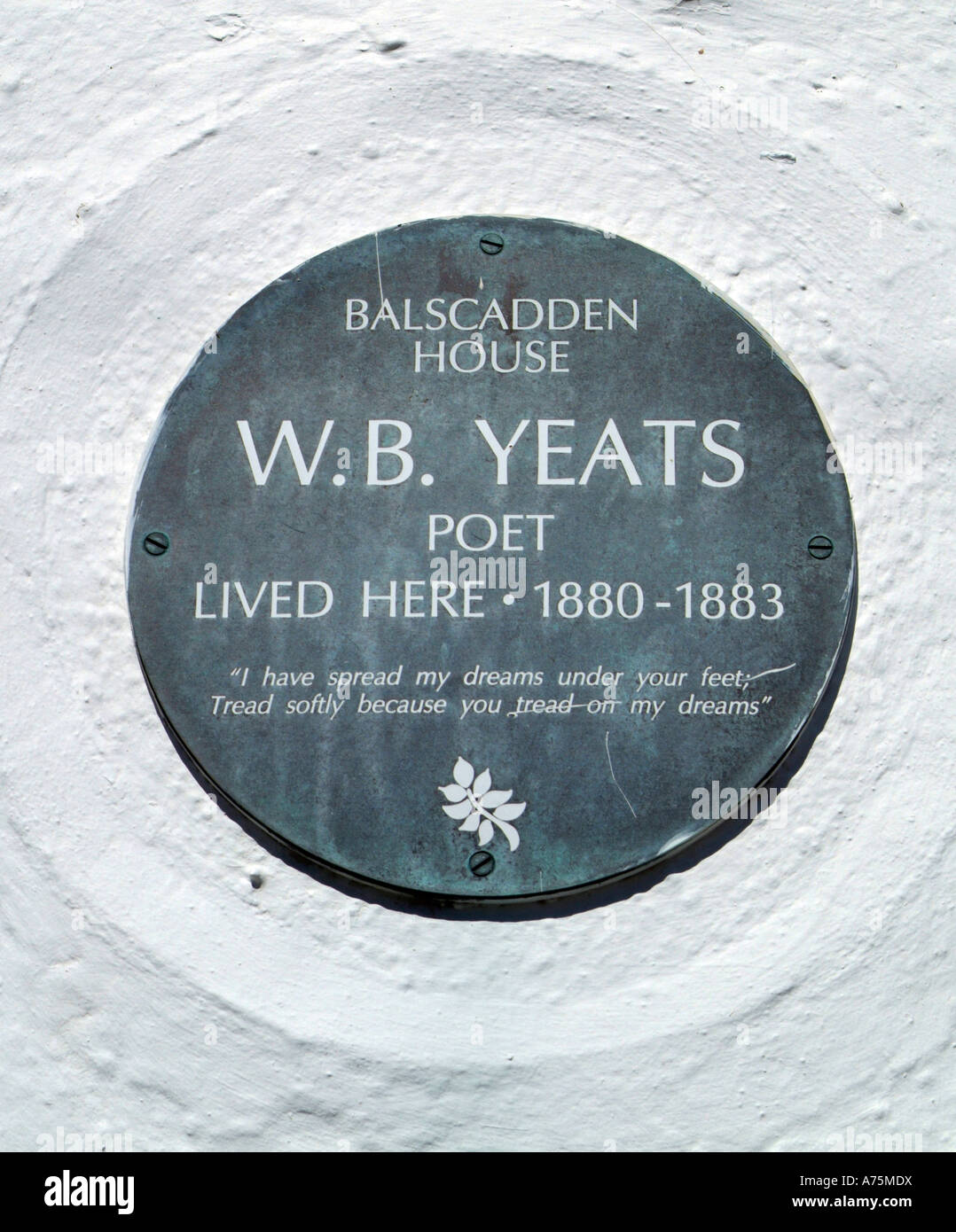 W B Yeats Stock Photo