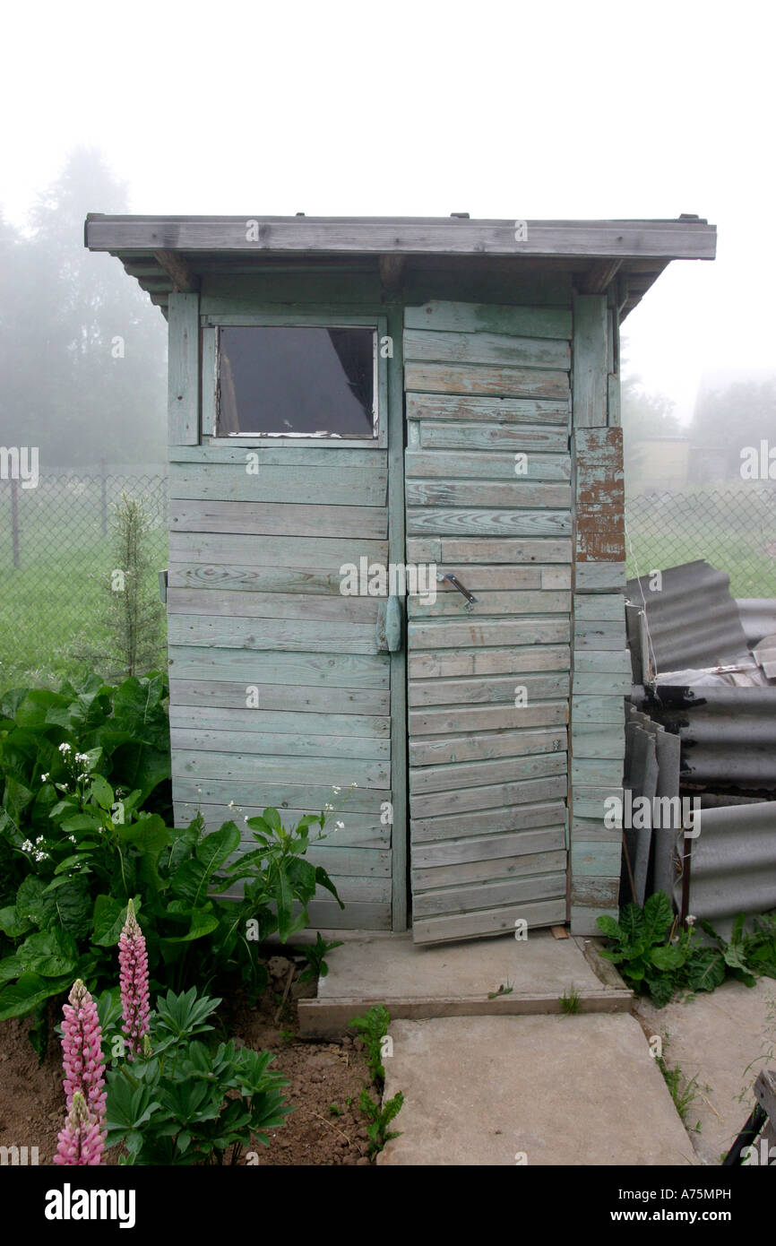 Outside Toilet. Russia Stock Photo Alamy