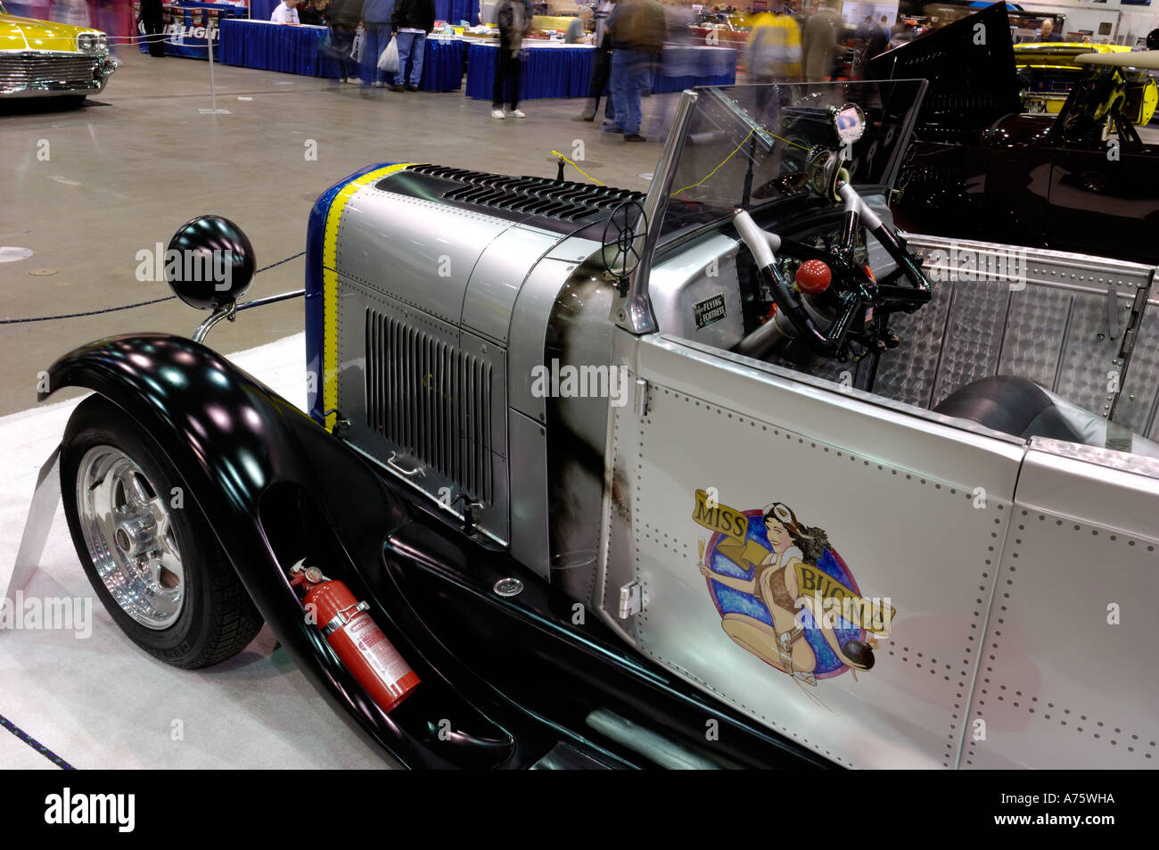 1928 Ford pickup truck hot rod at the 2006 Detroit Autorama Stock Photo