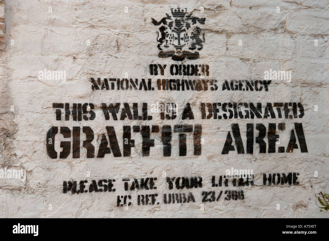 Banksy Designated Graffiti Area Stock Photo Alamy