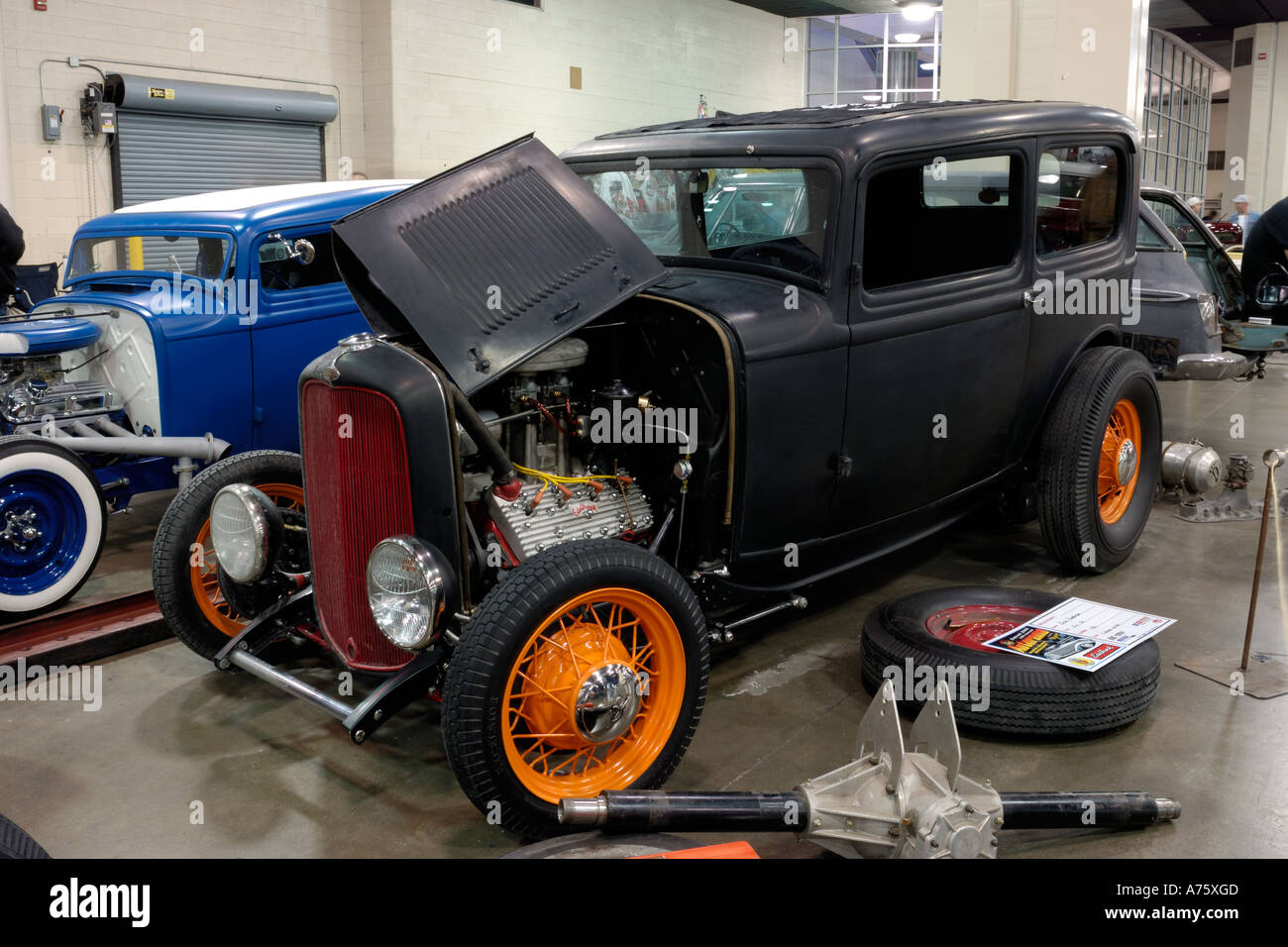 1932 Ford traditional hot rod at the Detroit Autorama 2006 Stock Photo