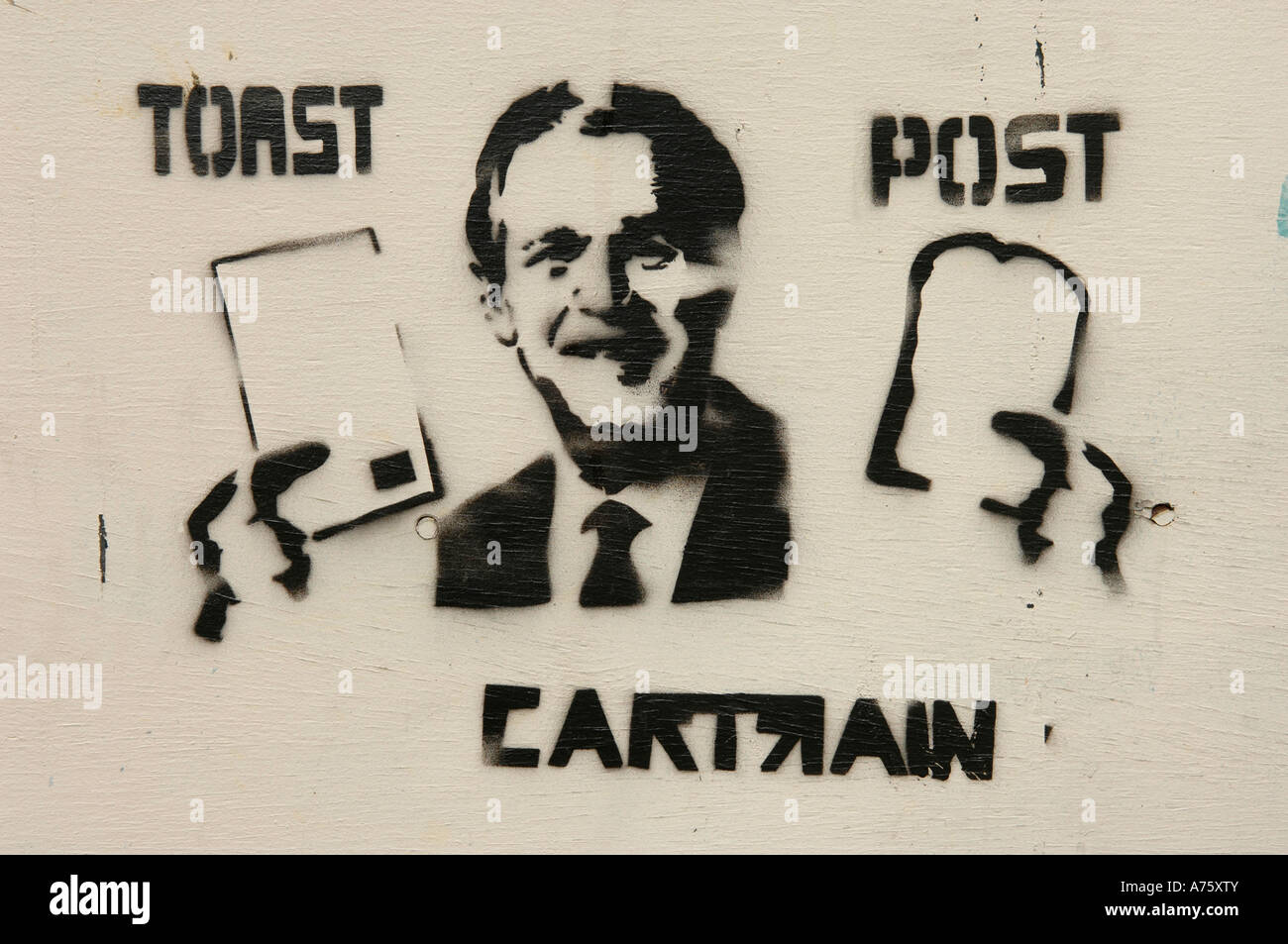 Cartrain style stencil graffiti art hi-res stock photography and images ...