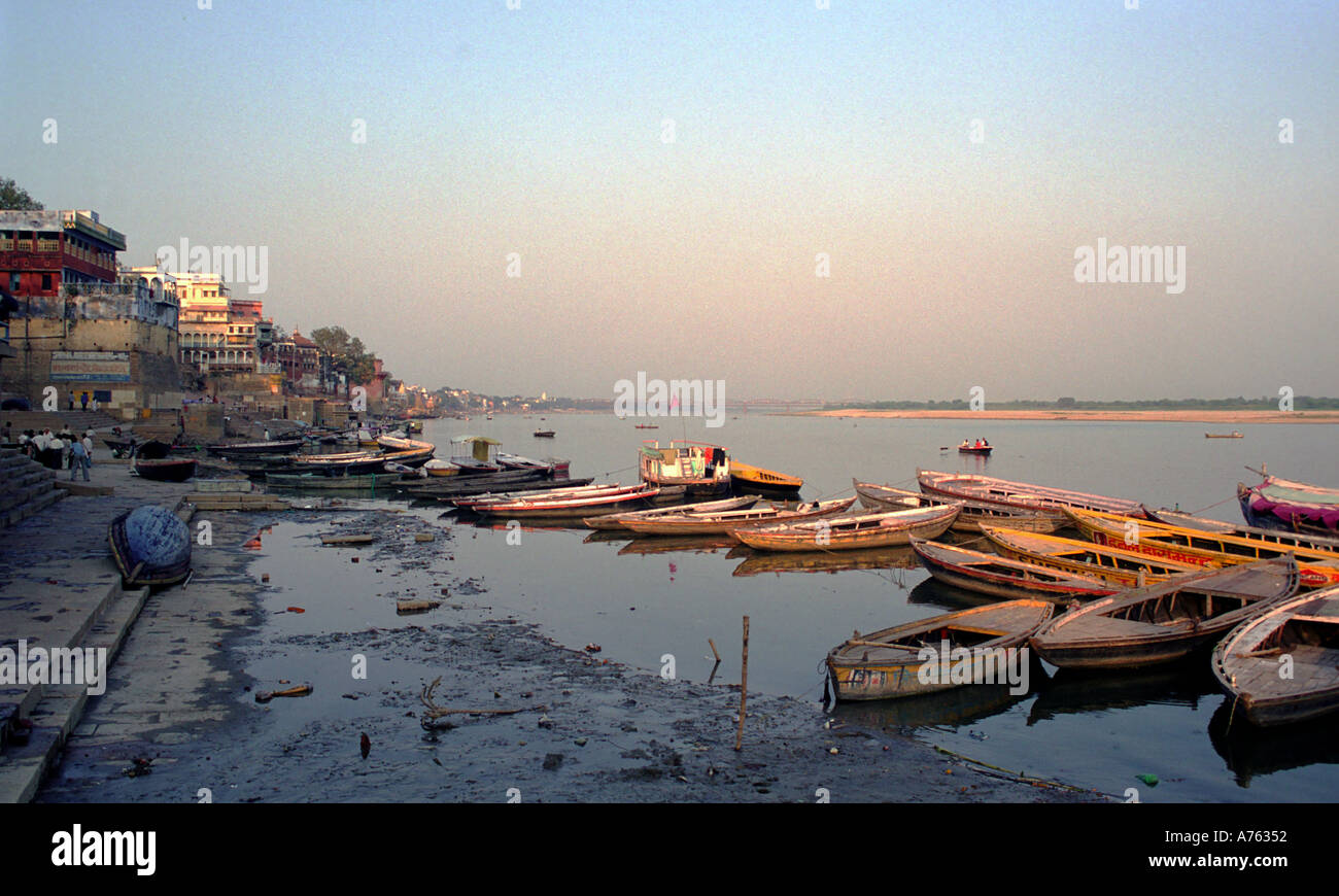 Banks of the Ganges India Stock Photo