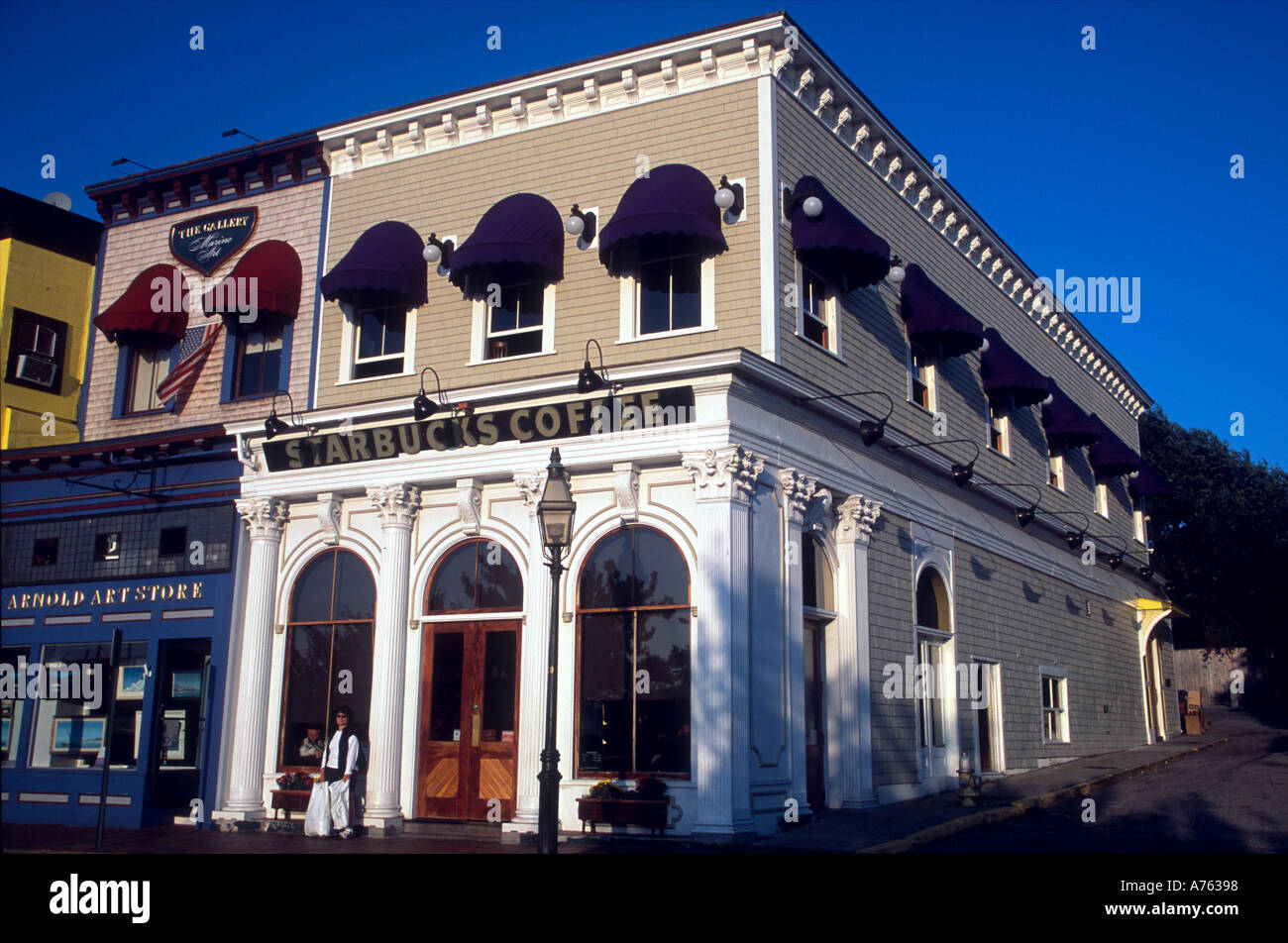 Starbucks Coffee Shop Newport Rhode Island Stock Photo Alamy