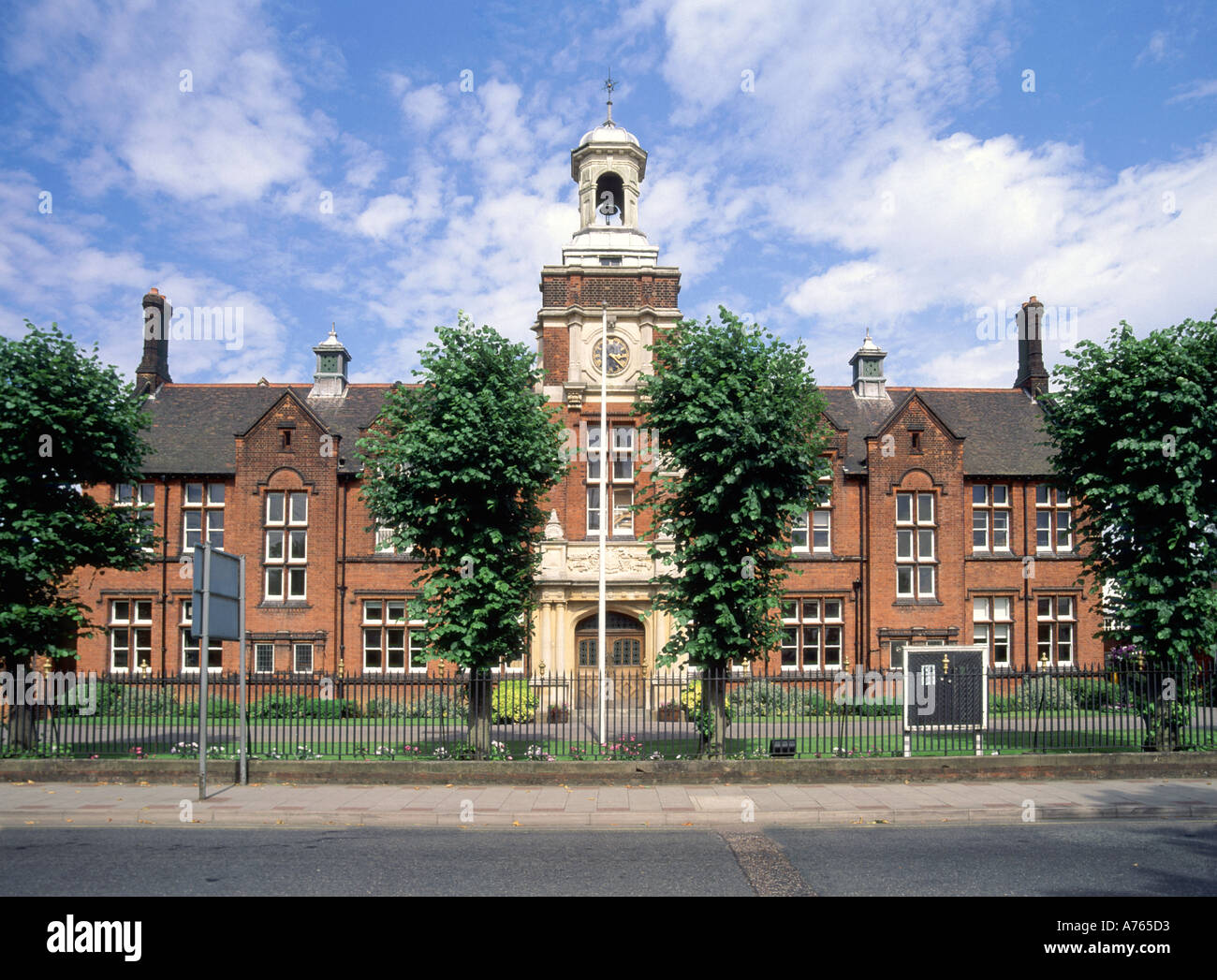 Brentwood School front main facade brick building private independent ...