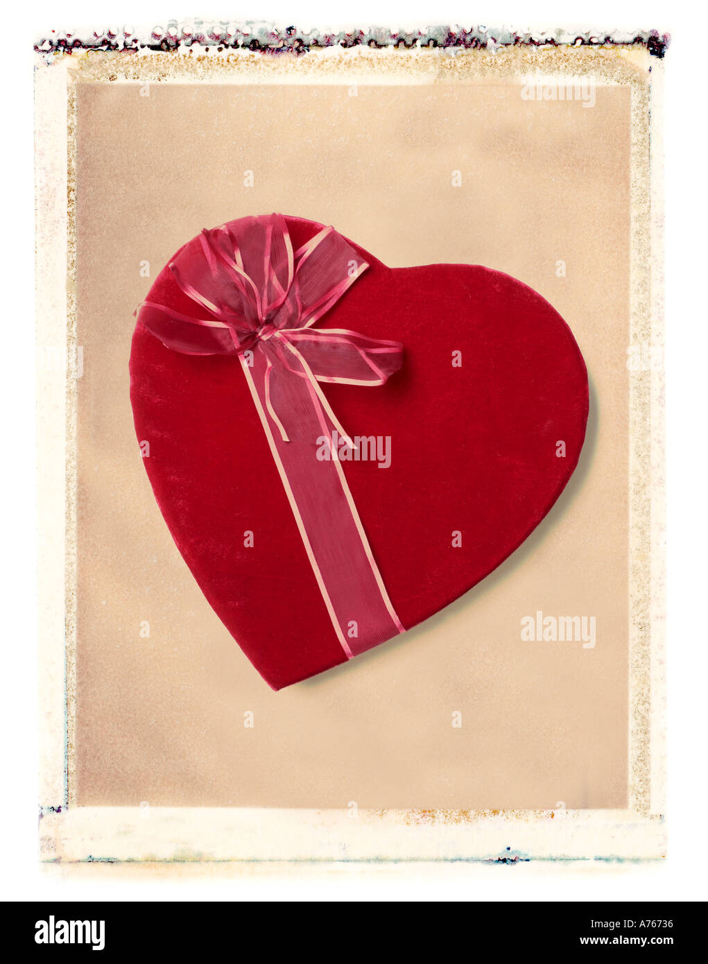 valentine s day candy heart gift Stock Photo