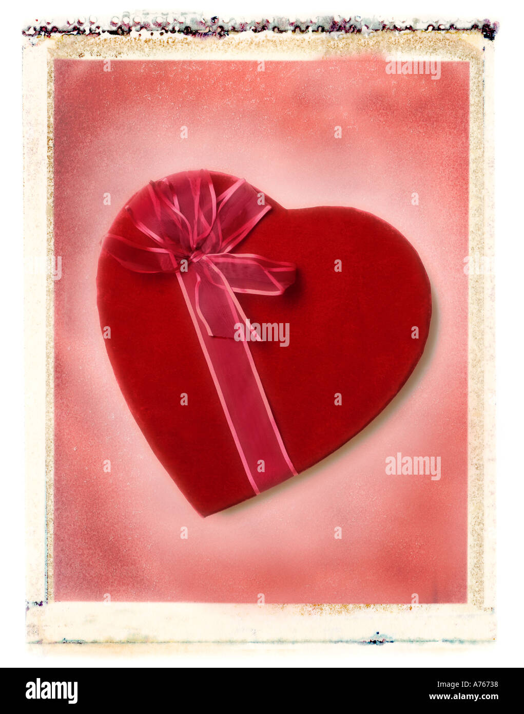 valentine s day candy heart gift Stock Photo