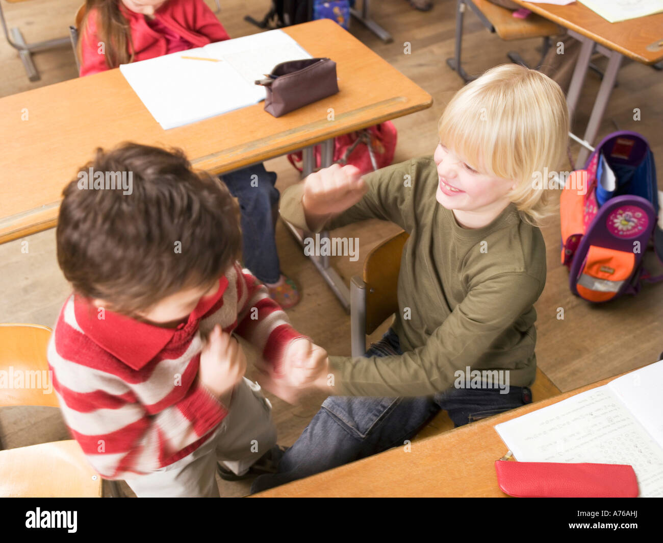 Boys fooling around in class hires stock photography and images Alamy