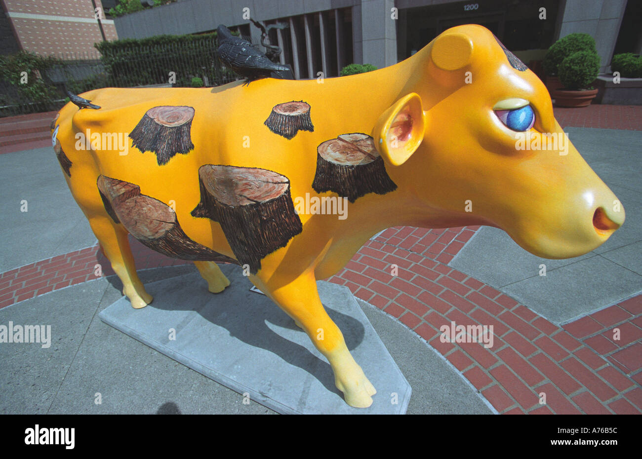 One of many cow statue sculptures in Portland Oregon This is the
