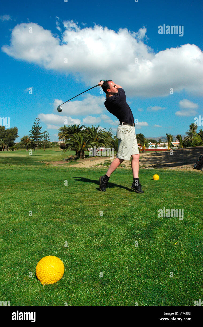 Maspalomas Golf Course GRAN CANARIA Canary Islands Spain Stock Photo