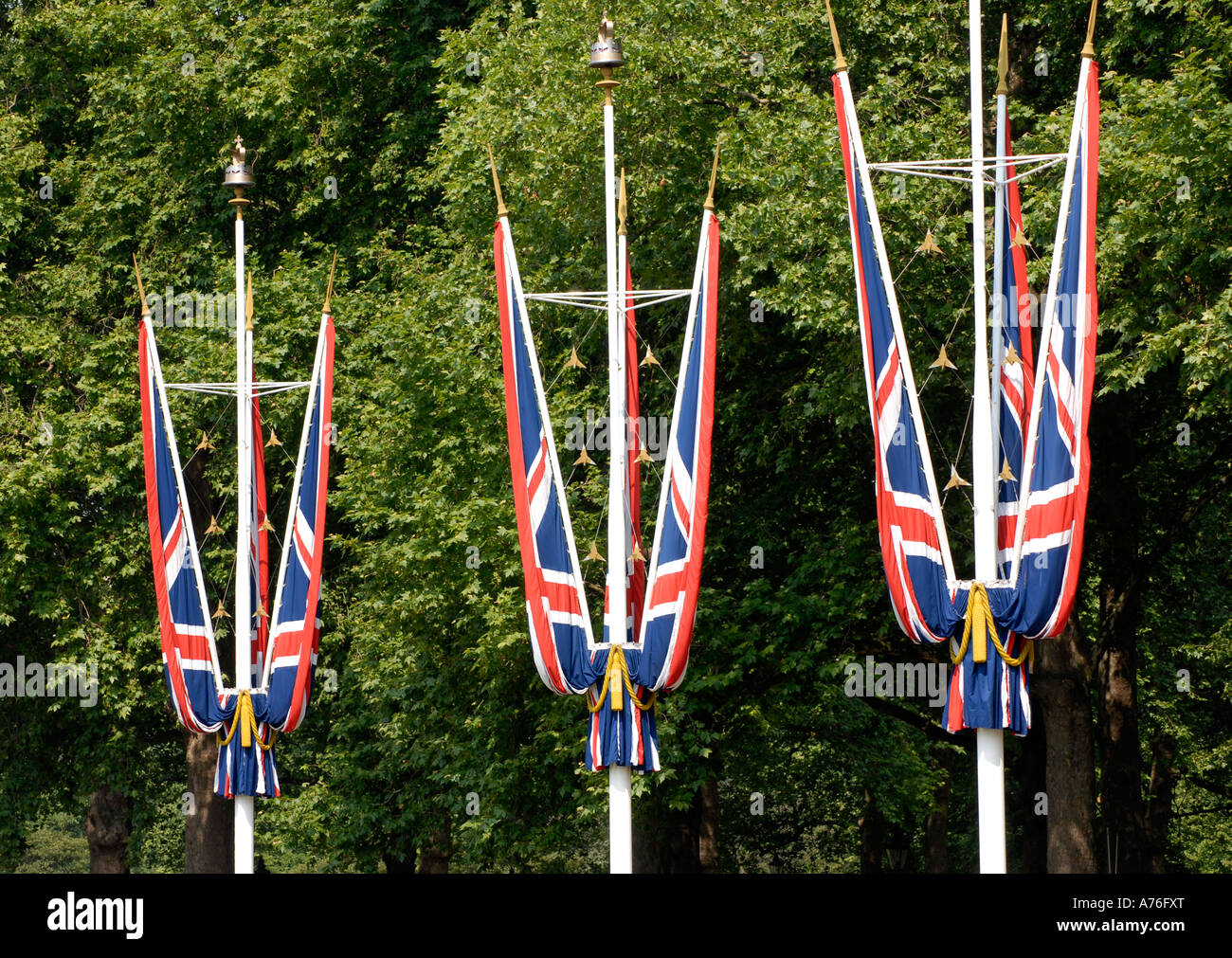 Union Jacks in The Mall London Stock Photo Alamy