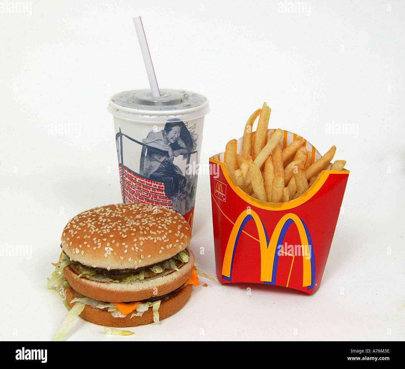 McDonlads Big Mac Meal  Stock Photo