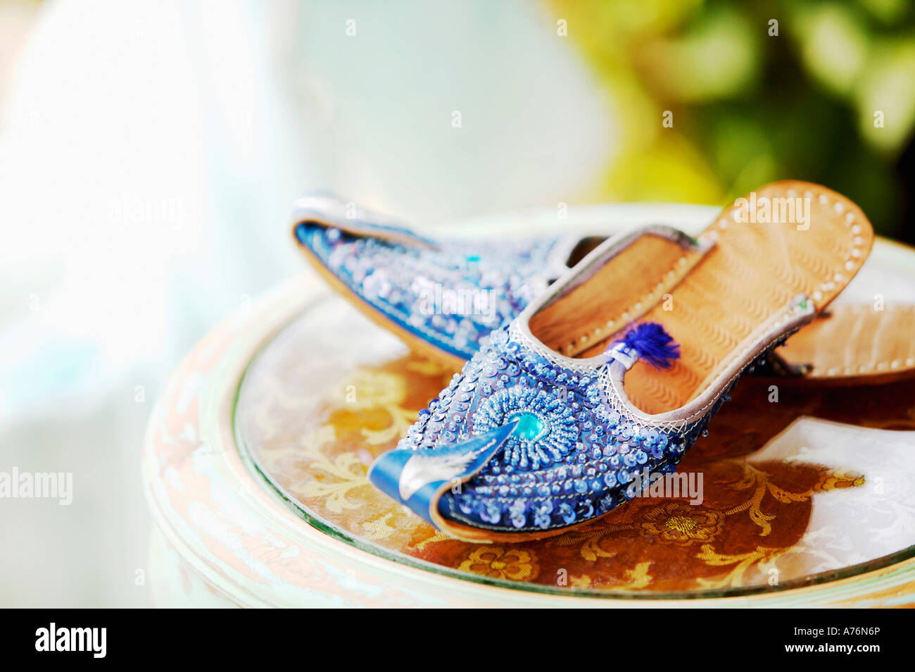 Oriental shoes Stock Photo