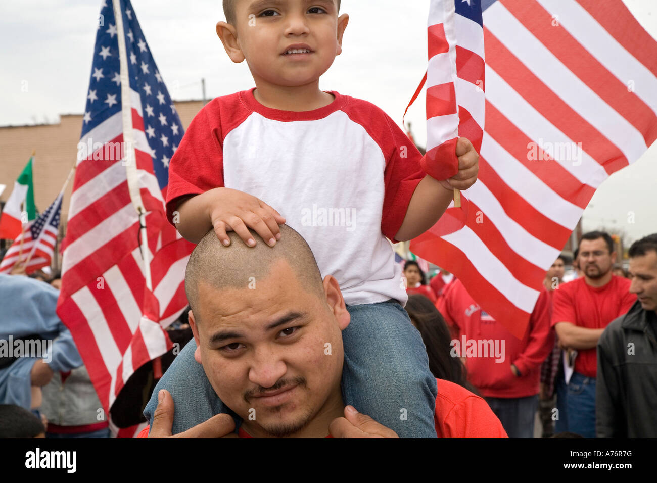 March for Immigration Reform Stock Photo