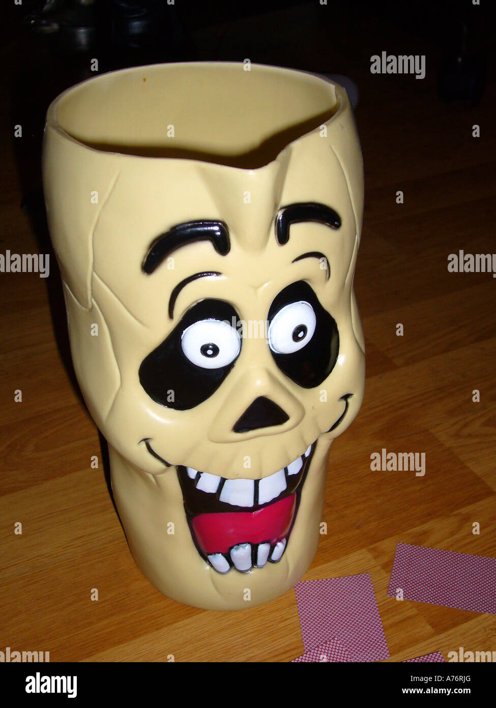 plastic halloween evil face jug Stock Photo - Alamy